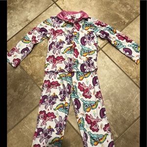 Girls my little pony fleece pajama set